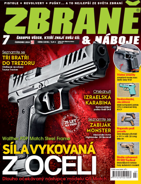 titulní strana časopisu Zbraně a náboje a jeho předplatné
