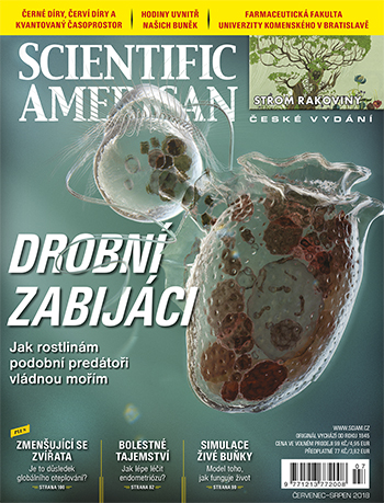 titulní strana časopisu Scientific American a jeho předplatné