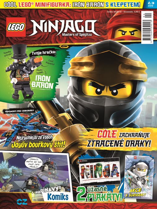 titulní strana časopisu LEGO® NINJAGO® a jeho předplatné