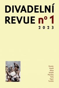 obálka časopisu Divadelní revue 1/2023