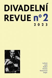 obálka časopisu Divadelní revue 2/2023