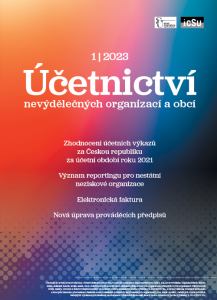 titulní strana časopisu Účetnictví nevýdělečných organizací a obcí 2023//1