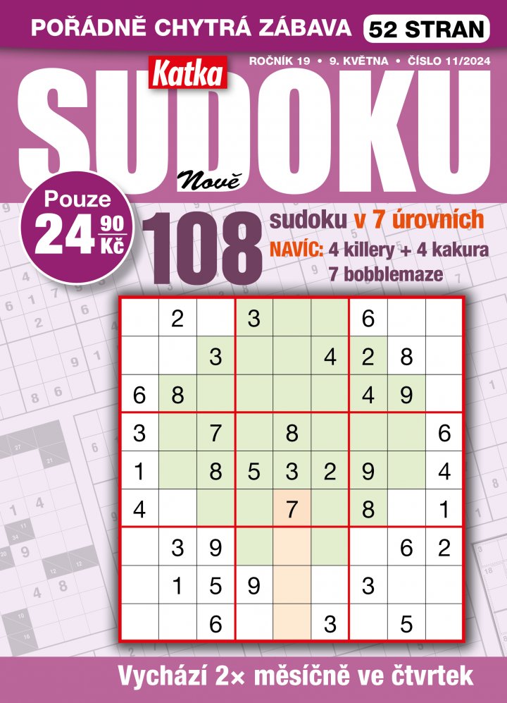 titulní strana časopisu Katka Sudoku a jeho předplatné