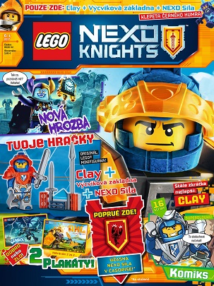 titulní strana časopisu LEGO® NEXO KNIGHTS™ a jeho předplatné