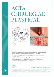 obálka časopisu Acta Chirurgia Plasticae 2/2025