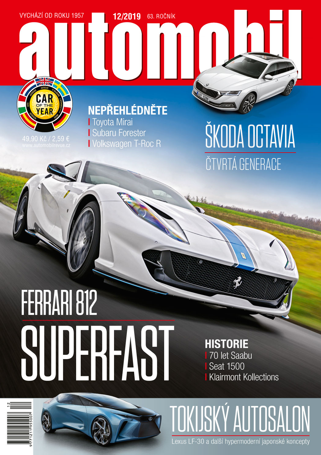 obálka časopisu Automobil Revue 12/2019