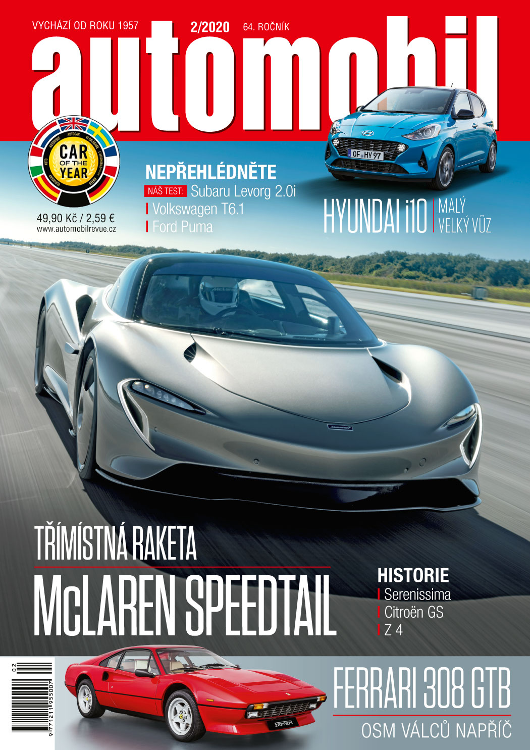obálka časopisu Automobil Revue 2/2020