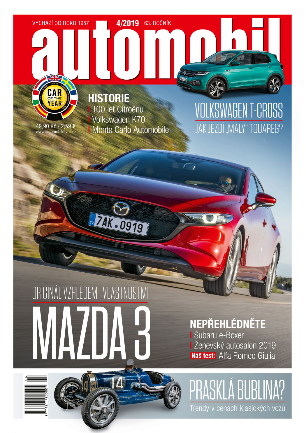 obálka časopisu Automobil Revue 4/2019