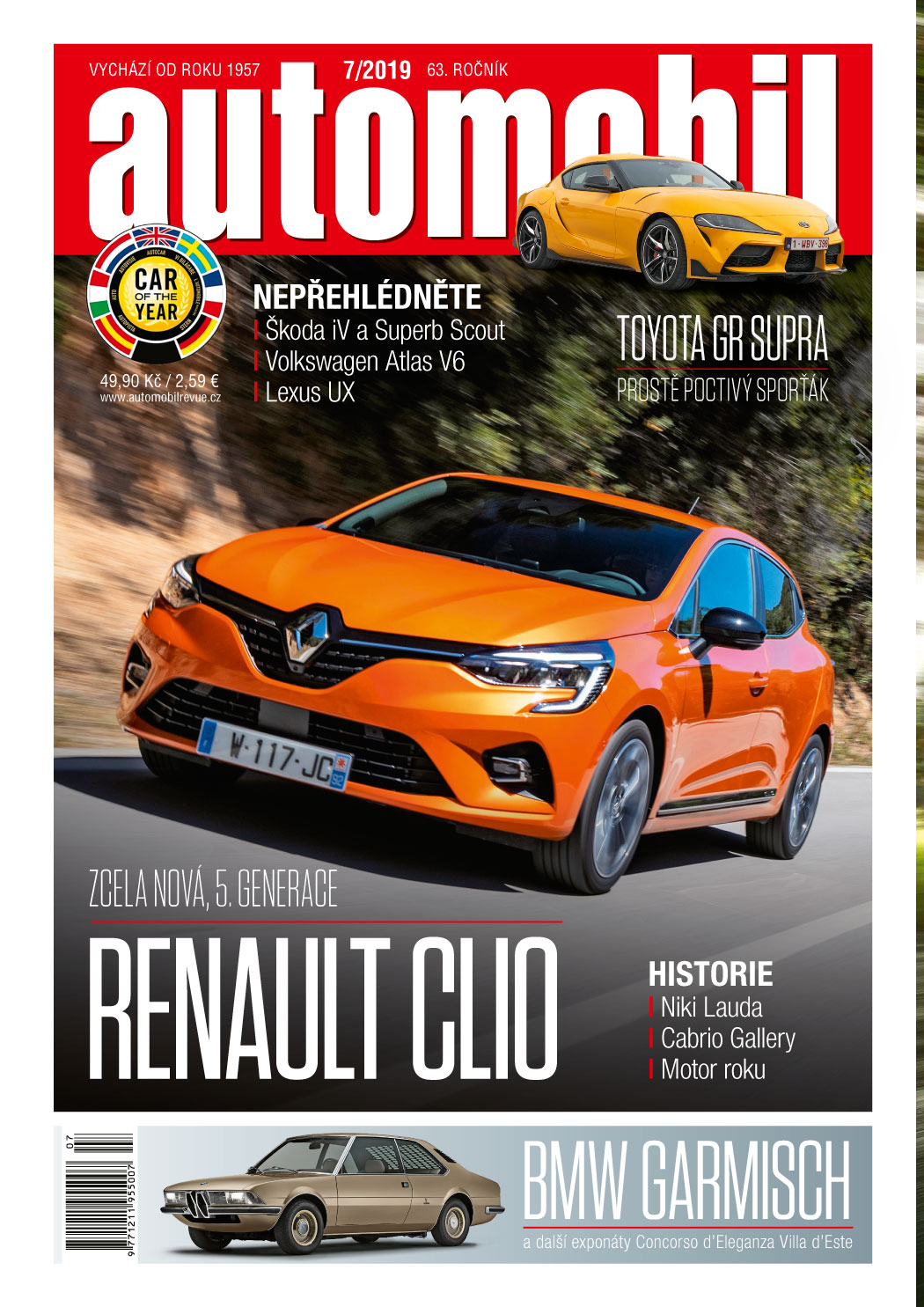 obálka časopisu Automobil Revue 7/2019