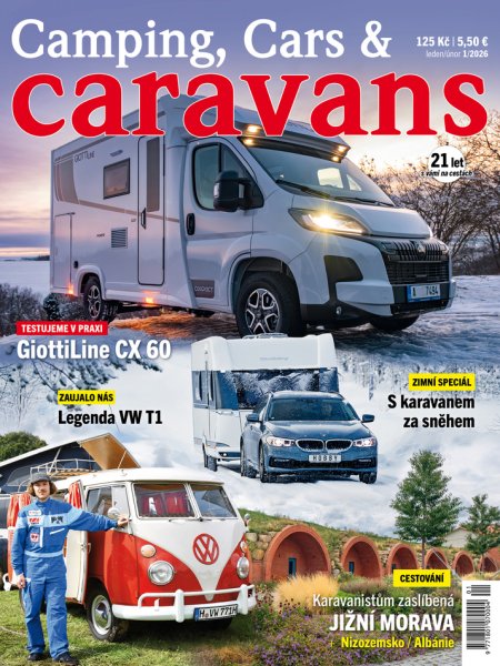 obálka časopisu Camping, Cars & Caravans (1-2) 1/2026