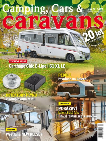 titulní strana časopisu Camping, Cars & Caravans 2025//3