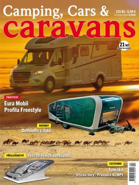obálka časopisu Camping, Cars & Caravans (7-8) 4/2026