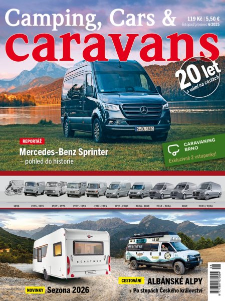 obálka časopisu Camping, Cars & Caravans (11-12) 6/2025
