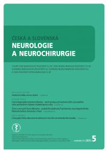 obálka časopisu Česká a slovenská neurologie a neurochirurgie  5/2025 + příloha ECTRIMS