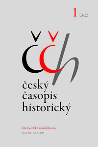 obálka časopisu Český časopis historický 1/2022