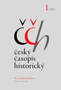 obálka časopisu Český časopis historický 1/2023