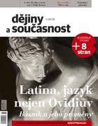 obálka časopisu Dějiny a současnost 1/18 - Latina, jazyk nejen Ovidiův
