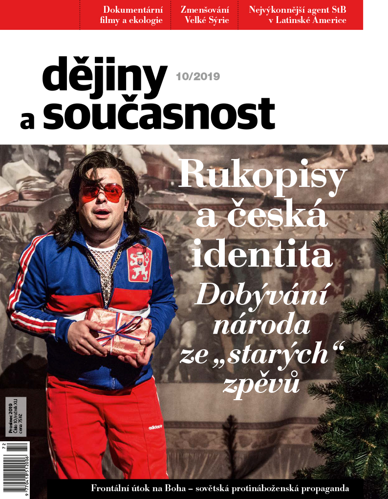 obálka časopisu Dějiny a současnost 10/2019 - Rukopisy a česká identita