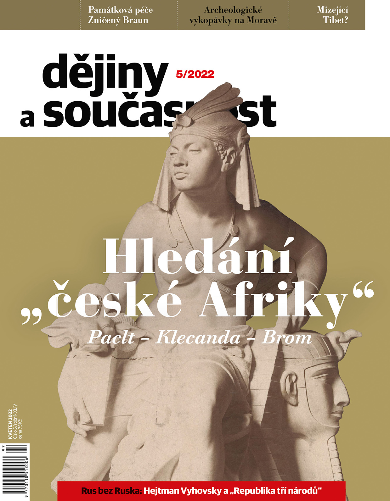 obálka časopisu Dějiny a současnost 5/2022 - Hledání české Afriky
