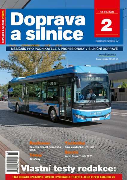 obálka časopisu Doprava a silnice 2/2025
