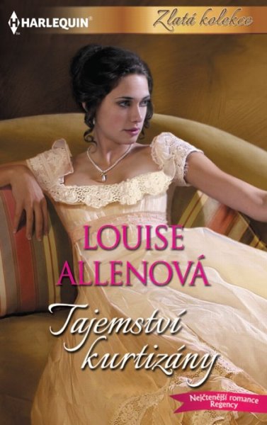 Tajemství kurtizány (Louise Allenová) - Poté, co je Lina neprávem obviněna z krádeže vzácného klenotu, nezbývá jí nic jiného než uprchnout. Teta ji pošle k dávnému příteli lordu Dreycottovi na jeho venkovské sídlo. 
Její ochránce však po několika týdnech umírá a na zámek přijíždí jeho dědic, mladý dobrodruh Quinn Ashley. Žár v jeho pohledu Lině napoví, že skutečné nebezpečí na ni teprve číhá... 
Quinn se v Lině nedokáže vyznat – obléká se jako jeptiška, je krásná jako anděl, ale flirtuje jako profesionálka. A co Quinna naprosto vyděsí, je skutečnost, že je stále ještě panna! 
 
 
Kat. číslo: 172 U 04/26  
Rozsah: 288 stran  
Cena: 150 Kč  
Cena pro vás: 139 Kč