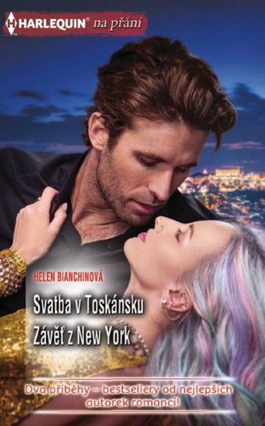Svatba v Toskánsku (Helen Bianchinová) - Taylor by nikdy nemohla souhlasit s tím, aby se jí dotkl jakýkoli muž! Vzpomínky na hrůzu, kterou prožila před dvěma roky, byly stále živé! Ani v případě Dantea tomu nemohlo být jinak. Byl příliš bohatý, silný a dominantní. Ale o Bena, svého a současně Taylořina synovce, se dokázal starat tak dojemně! 
A pak Dante Taylor v přepychové toskánské vile požádal, aby si ho vzala... 
 
Závěť z New Yorku (Helen Bianchinová) - Před lety se Lara Wolfeovi v mladistvém poblouznění sama nabídla... A byla odmítnuta! Pouze Wolfeovy peníze ale teď mohou zachránit Lařinu restauraci. Wolfe souhlasí, ale…! Lara se stane jeho manželkou, a to se vším všudy! Získá tak blahobyt, zachrání svůj podnik a pomůže Wolfeovi splnit podivnou podmínku závěti jeho otce... 
 
 
 
Kat. číslo: 520 H 01/26  
Rozsah: 320 stran  
Cena: 150 Kč  
Cena pro vás: 139 Kč