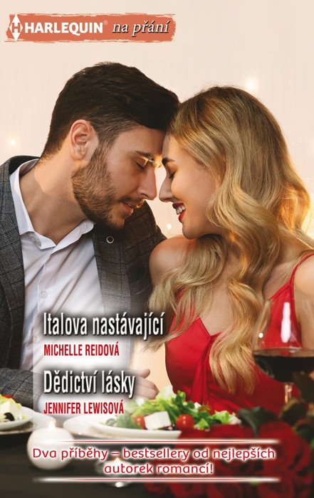 Italova nastávající (Michelle Reidová) - Italský magnát Raffaelle je zvyklý se v lásce nevázat. To se ale změní, když se setká s Rachel, která se mu chce pomstít za svou sestru! Než se nadějí, jsou jim v patách reportéři a tisk oznamuje jejich – falešné – zasnoubení!<br>
<br>
Dědictví lásky (Jennifer Lewisová) - Anna se po letech setkala se svým idolem z raného mládí, dědicem pomerančovníkového impéria, Naldem. Potkali se za smutných okolností, když oba přišli o rodiče, čelí nečekaným rodinným tajemstvím a ještě ke všemu i silné vzájemné přitažlivosti...<br>
<br>
Kat. číslo: 456 H 05/23 <br>
Rozsah: 320 stran <br>
Cena: 150 Kč <br>
Cena pro vás: 139 Kč