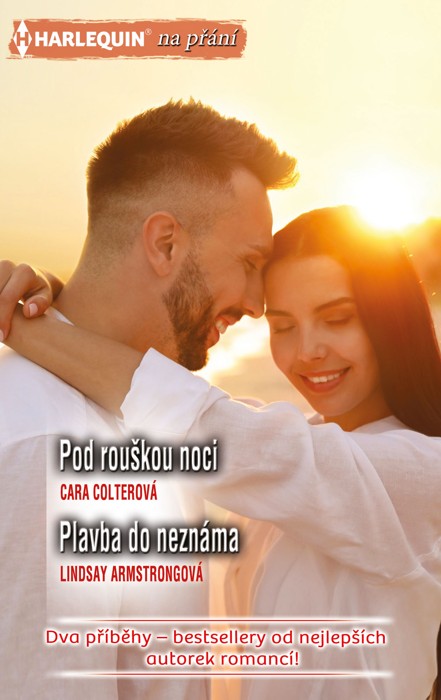 Pod rouškou noci (Cara Colterová) - Luxusní letovisko La Torchere je svědkem nového mileneckého vztahu. Cynthia je krásná mladá žena, zcela oddaná své matce, s níž tráví ve středisku dovolenou. Rick je bohatý a věhlasný architekt, který se kvůli úrazu stal chladným a cynickým mužem. Přesto v něm Cynthia vyvolává city, které, jak si myslel, už dávno pohřbil hluboko ve svém srdci. Podaří se této dívce Ricka přesvědčit, že láska může překonat i ty největší překážky?<br>
<br>
Plavba do neznáma (Lindsay Armstrongová) - Poprvé se Maggie s australským milionářem Jackem setkala čirou náhodou. Jejich druhé setkání skončilo katastrofou. Potřetí už vzájemné přitažlivosti nedokázali odolat! Jakkoli se s ním ale Maggie cítí dobře, nehodlá připustit, aby o jejím životě začal rozhodovat někdo jiný. Dokáže si ale stát za svým, když teď nosí Jackovo dítě?<br>
<br>
Kat. číslo: 457 G 06/23 <br>
Rozsah: 320 stran <br>
Cena: 150 Kč <br>
Cena pro vás: 139 Kč