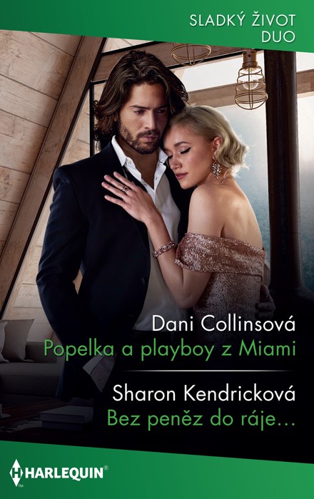 Popelka a playboy z Miami (Dani Collinsová) - Jestli někdy budeš chtít mít pocit, že žiješ naplno, že jsi svobodný a mocný, zamiluj se!<br>
Jenže Everett se zamilovat nechtěl! Nelákalo ho to. Posledních patnáct let se snažil na veřejnosti prezentovat jako zhýralý playboy. Ale teď by najednou potřeboval vědět, jestli to, co bylo mezi ním a Biankou, pro ni také něco znamenalo...!<br>
Ovšem tím by se jí – a celému světu – vydal všanc!<br>
<br>
Bez peněz do ráje… (Sharon Kendricková) - Když Kitty odjela z Bali poprvé, nemyslel si Santiago, že ji ještě kdy uvidí... A dokonce věřil tomu, že už ji ani nikdy vidět nechce!<br>
Jenže pak se vrátila, aby ho podrobila zkoušce! Musela zjistit, jaký Santiago skutečně je.<br>
A když odjela podruhé, pochopil Santiago - stroj bez srdce, jak ho občas nazývali -, že neobstál. A že se musí změnit!<br>
<br>
Kat. číslo: 343 J 05/23 <br>
Rozsah: 320 stran <br>
Cena: 150 Kč <br>
Cena pro vás: 139 Kč