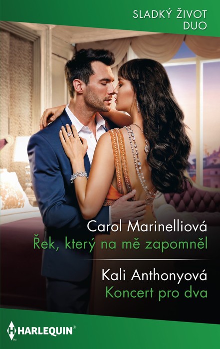 Řek, který na mě zapomněl (Carol Marinelliová) - Vrátil se! Galen se vrátil na rodný ostrov, ale už to nebyl ten chlapec, kterého Roula znala. Začínala chápat, že Galen je teď ve všem všudy úplně jiný člověk než dřív. Dokonce jako by na ni úplně zapomněl!<br>
Jenže Roula už se odmítá smířit s tím, co po ní okolí chce! Něco v ní se změnilo. Začala chtít hezké věci a byla připravená zažít úplně všechno, co jí byl Galen ochoten dát! A říct si o to!<br>
<br>
Koncert pro dva (Kali Anthonyová) - Stala se písní jeho života. Její láska z něj udělala lepšího člověka...<br>
A přesto Stefano věřil, že tím, že se vzdal svého místa u knížete, stal se… ničím! Pak se ale jedné zimní noci u jeho hradu objevila houslistka Lucy, a vše bylo jinak.<br>
Chtěla Stefanovi na tomto koncertě pro dva zahrát naprosto dokonale. Jediný dokonalý tón...<br>
Políbil ji. A v tu chvíli byl ztracen...<br>
<br>
Kat. číslo: 341 J 04/23 <br>
Rozsah: 320 stran <br>
Cena: 150 Kč <br>
Cena pro vás: 139 Kč