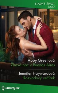 Žhavá noc v Buenos Aires (Abby Greenová) - Cítila se s ním jako princezna... ale byla jenom jeho hospodyně. Hospodyně, které její zaměstnavatel jednoho večera řekl: Chci tě...!<br>
A ona ho chtěla taky.<br>
Carrii život nehýčkal a těžké chvíle měl za sebou i Massimo, tedy lord Linden. Oběma osud ublížil... a oba pochopili, že jenom vzájemně si mohou pomoct se uzdravit.<br>
Jenže uzdravit se může jenom ten, kdo se uzdravit chce!<br>
Budou chtít?<br>
<br>
Rozvodový večírek (Jennifer Haywardová) - Přetrpět pár hodin ve společnosti skoro již bývalého manžela, a na Lilly měla čekat svoboda!<br>
Riccardo nechápal, proč od něj před rokem Lilly odešla. Nebyl jí snad dobrým manželem? Pečujícím a starostlivým ve dne, vášnivým v noci... Ne, tak to skončit nemůže! Jednak ani po všech těch měsících nepřestal po Lilly toužit, jednak... De Campovi se prostě nerozvádějí!<br>
Prvním krokem bude Lilly přimět, aby s ním vydržela dalších šest měsíců!<br>
<br>
<br>
<br>
Kat. číslo: 398 I 09/25 <br>
Rozsah: 320 stran <br>
Cena: 150 Kč <br>
Cena pro vás: 139 Kč