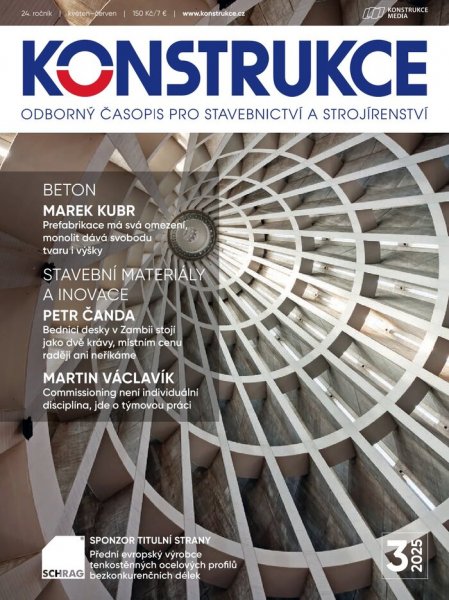 obálka časopisu Konstrukce 3/2025