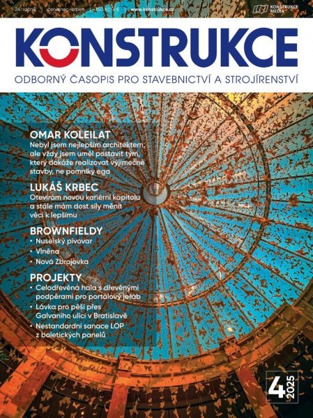 obálka časopisu Konstrukce 4/2025