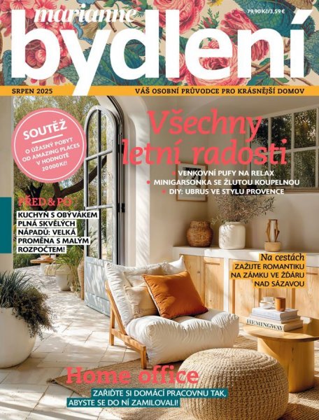 obálka časopisu Marianne Bydlení 8/2025