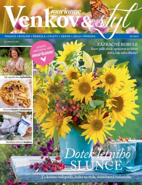 obálka časopisu Marianne Venkov & styl 8/2025