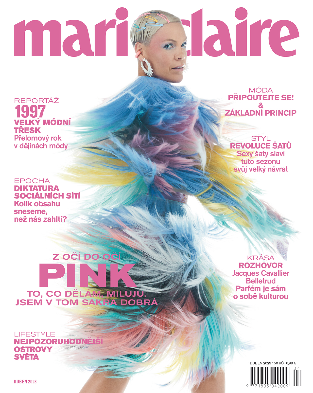 titulní strana časopisu Marie Claire 2023//4