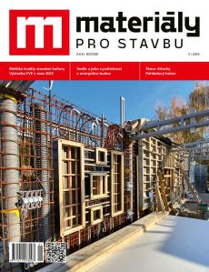 obálka časopisu Materiály pro stavbu 1/2025