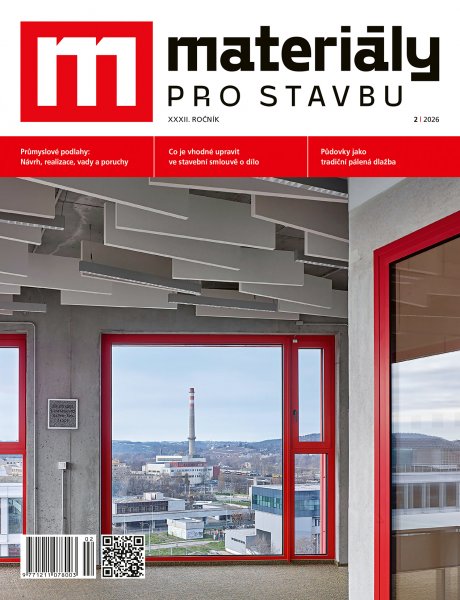 obálka časopisu Materiály pro stavbu 2/2026