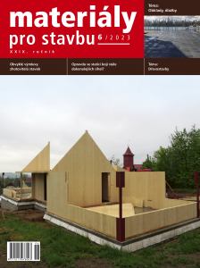 titulní strana časopisu Materiály pro stavbu 2023//6