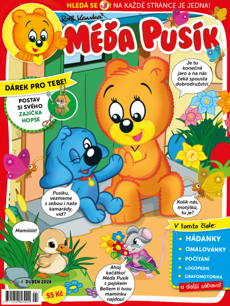 obálka časopisu Méďa Pusík 4/2026