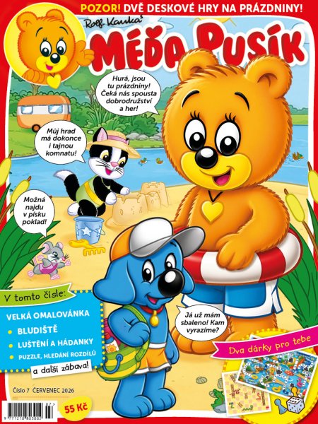 obálka časopisu Méďa Pusík 7/2026