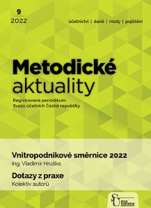 titulní strana časopisu Metodické aktuality 2022//9