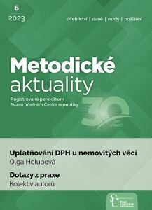 obálka časopisu Metodické aktuality Metodické aktuality 6/2023