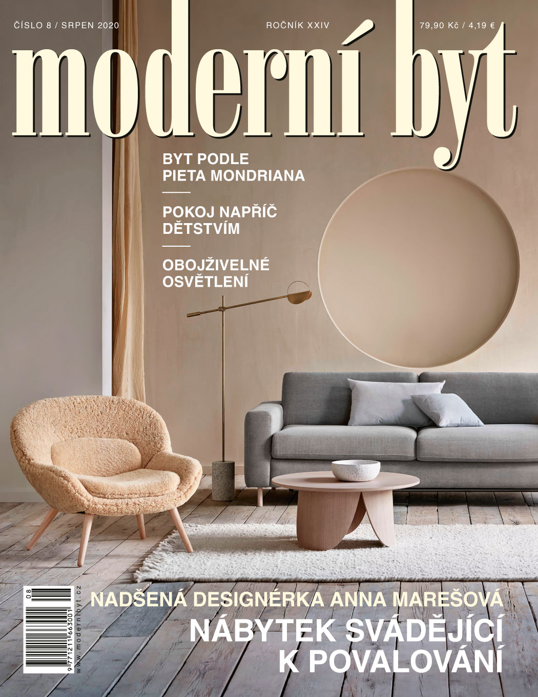 obálka časopisu Moderní byt 8/2020