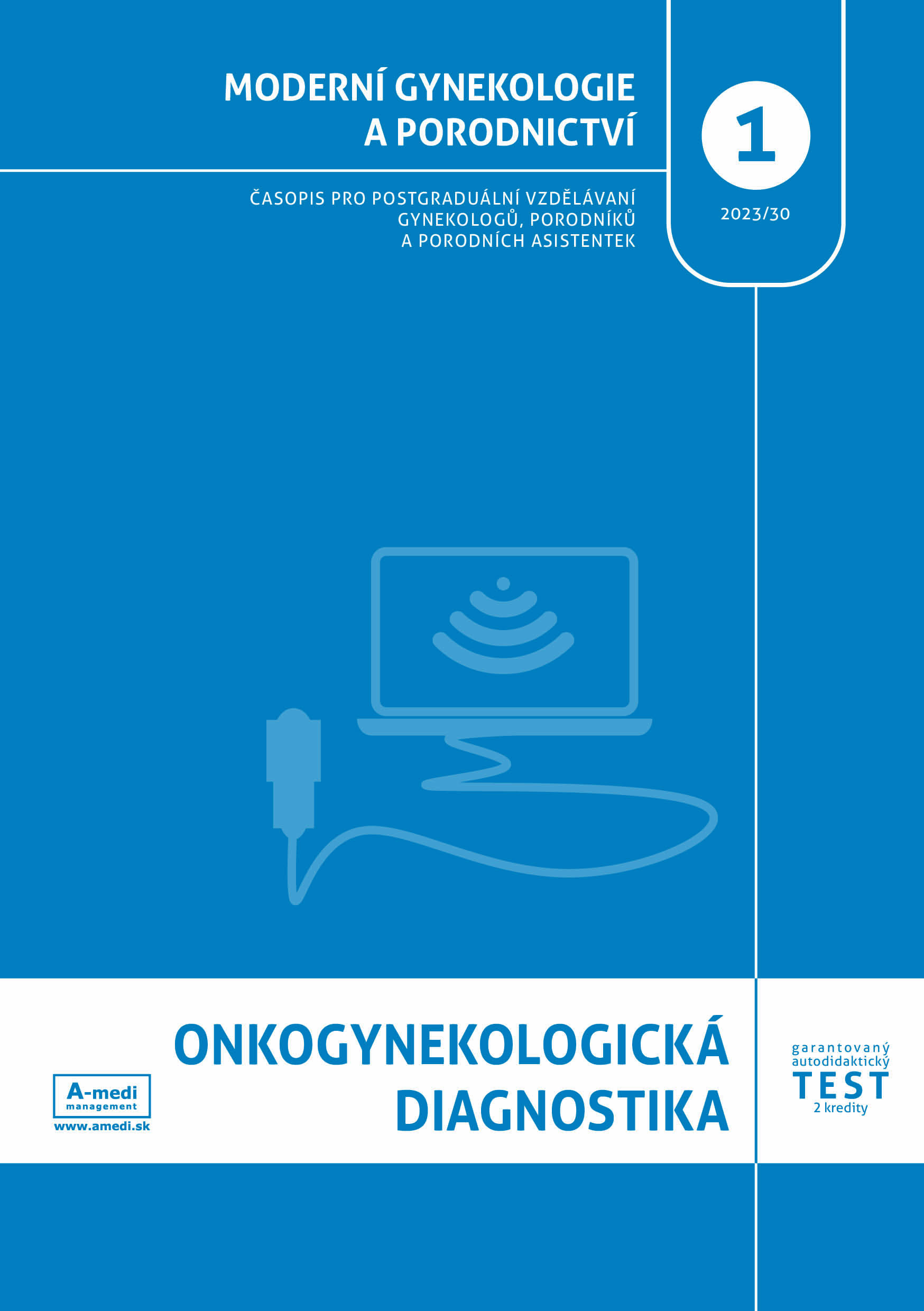 obálka časopisu Moderní gynekologie a porodnictví 1/2023