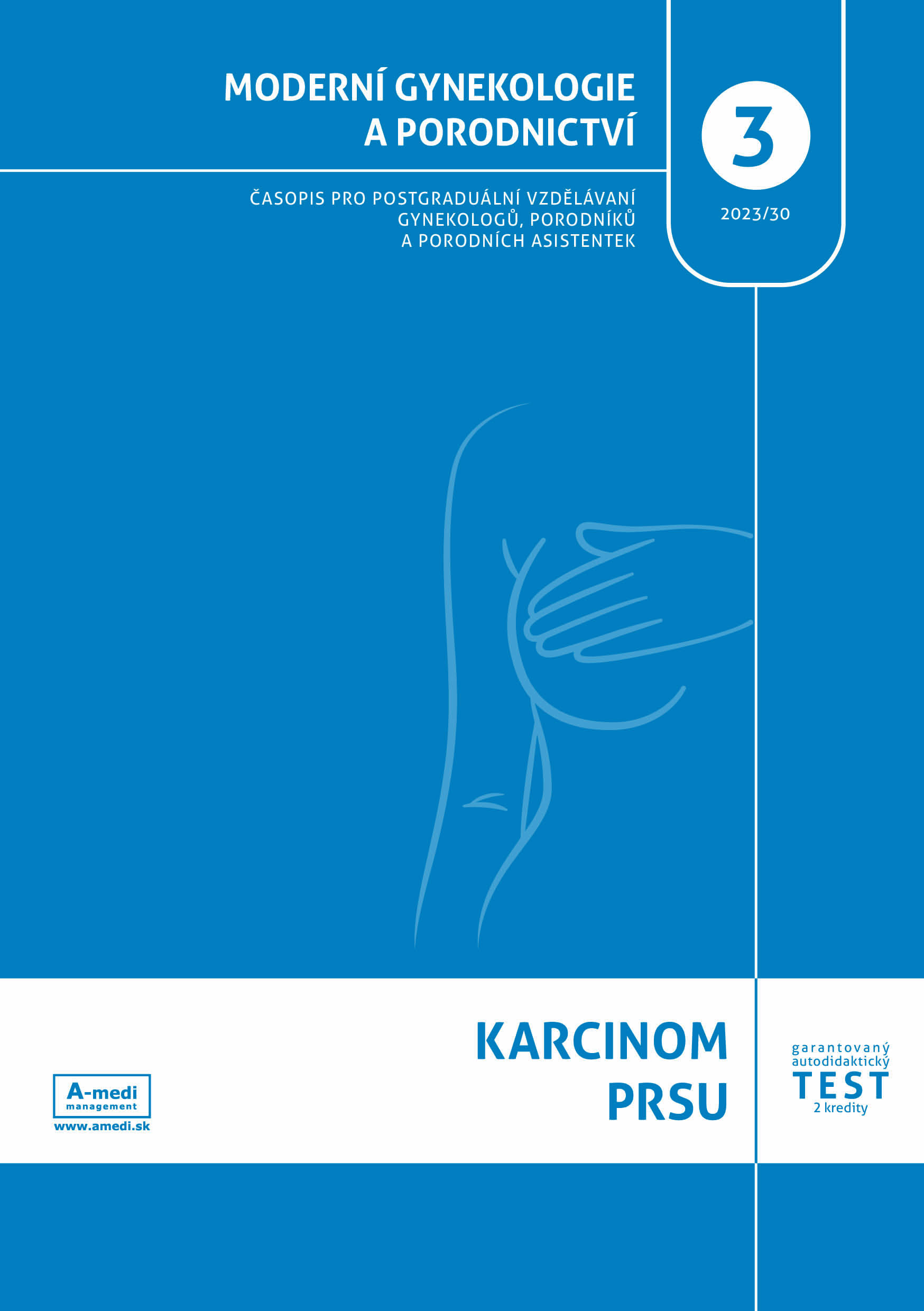 titulní strana časopisu Moderní gynekologie a porodnictví 2023//3