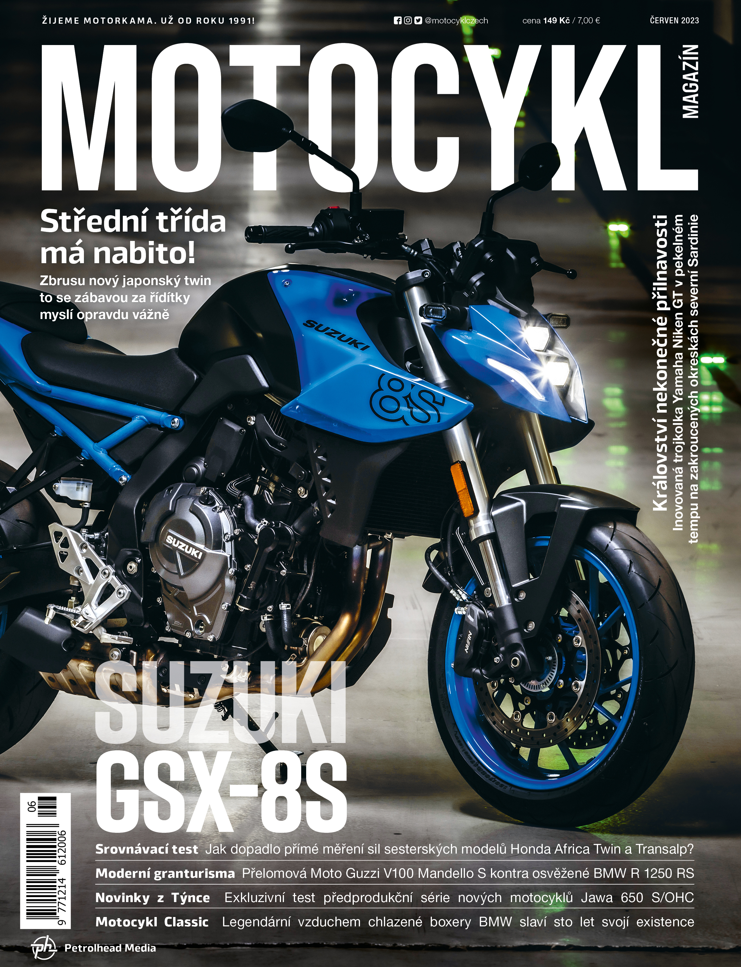 titulní strana časopisu Motocykl 2023//6