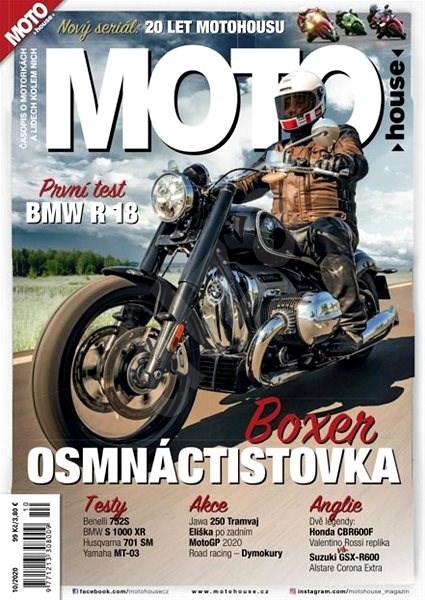 obálka časopisu Motohouse 10/2020