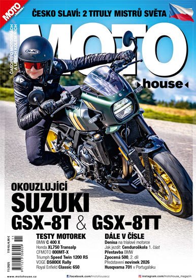 obálka časopisu Motohouse 11/2025
