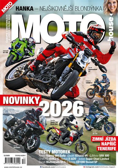 obálka časopisu Motohouse 12/2025
